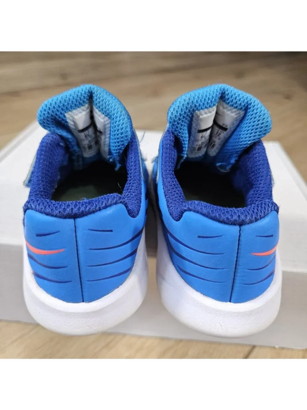 Nike Star Runner Sneakers Unisex size 6C Toddler Blue Shoes 907255-408 Hook Loop